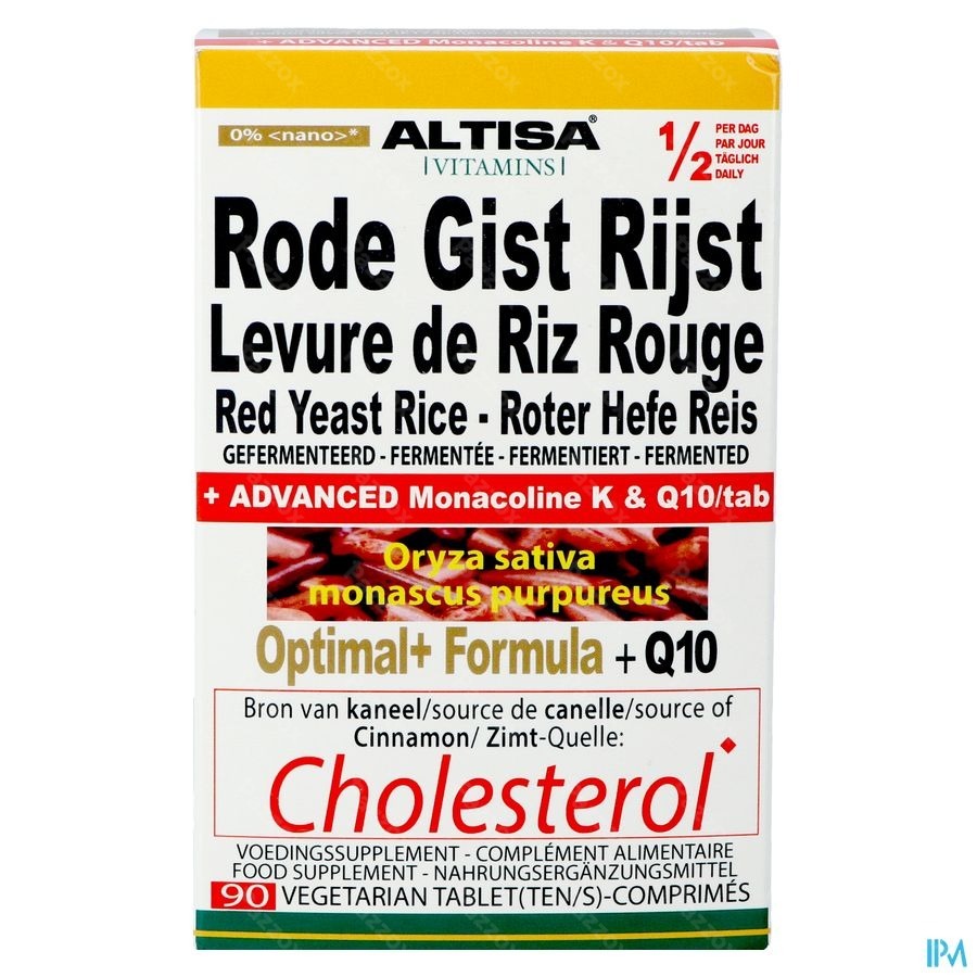 Altisa Rode Gist Rijst Optimal Formula 90 Tabletten 