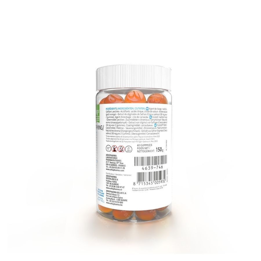 Arkogummies Saffraan 60 Gummies