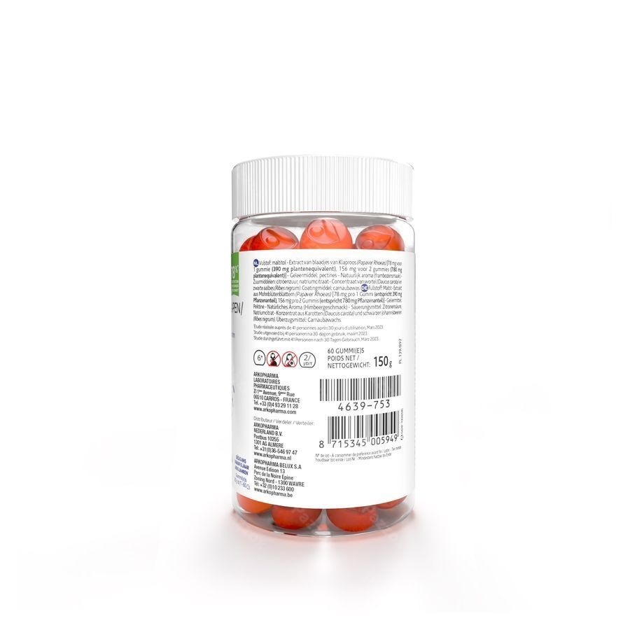Arkogummies Klaproos Gummies 60