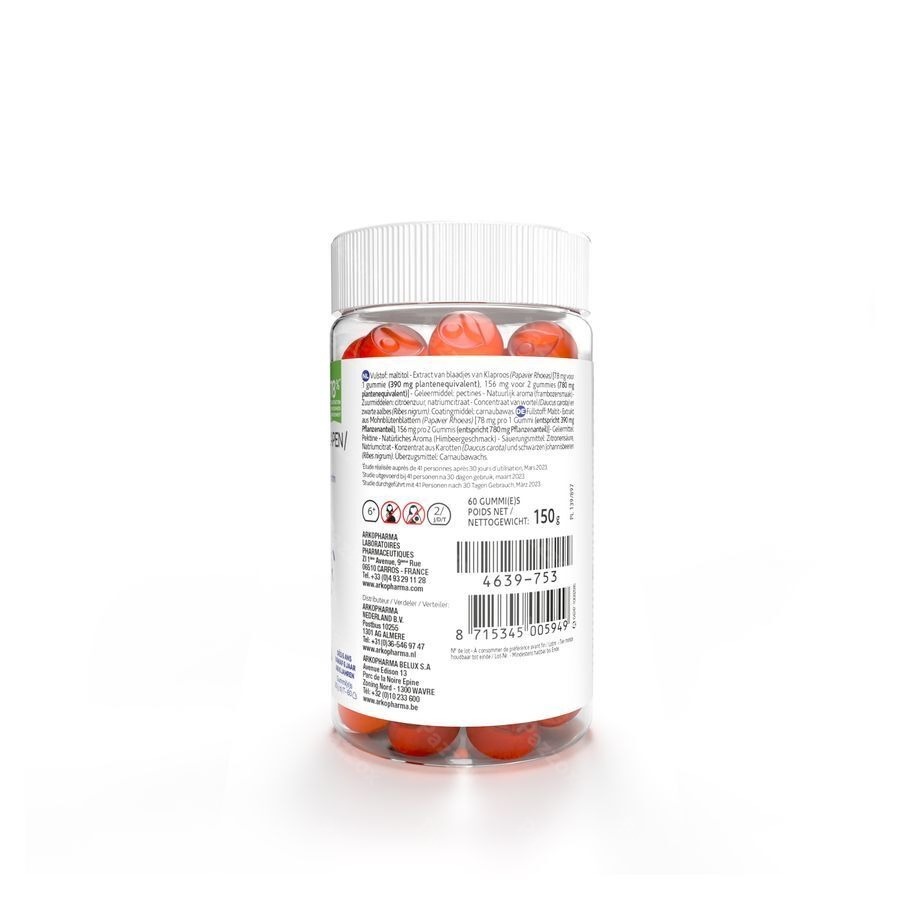 Arkogummies Klaproos Gummies 60