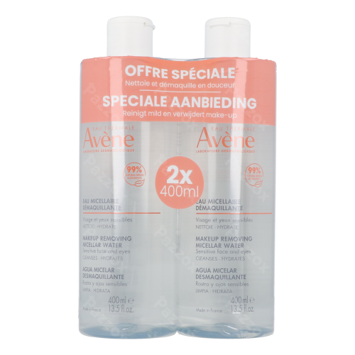 Avène Les Essentiels Eau Micellaire Démaquillante Promo 2x400ml