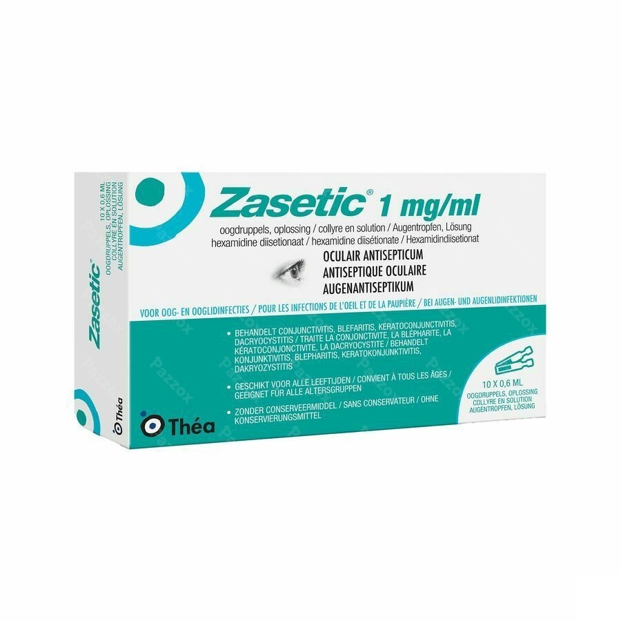 Zasetic 1mg/ml Sol Ud Gutt Oculaires 10x0,6ml