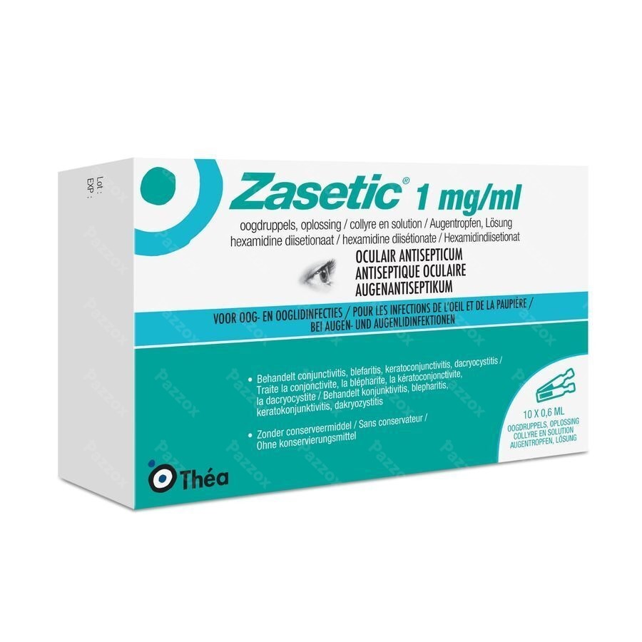 Zasetic 1mg/ml Opl Ud Oogdruppels 10x0,6ml