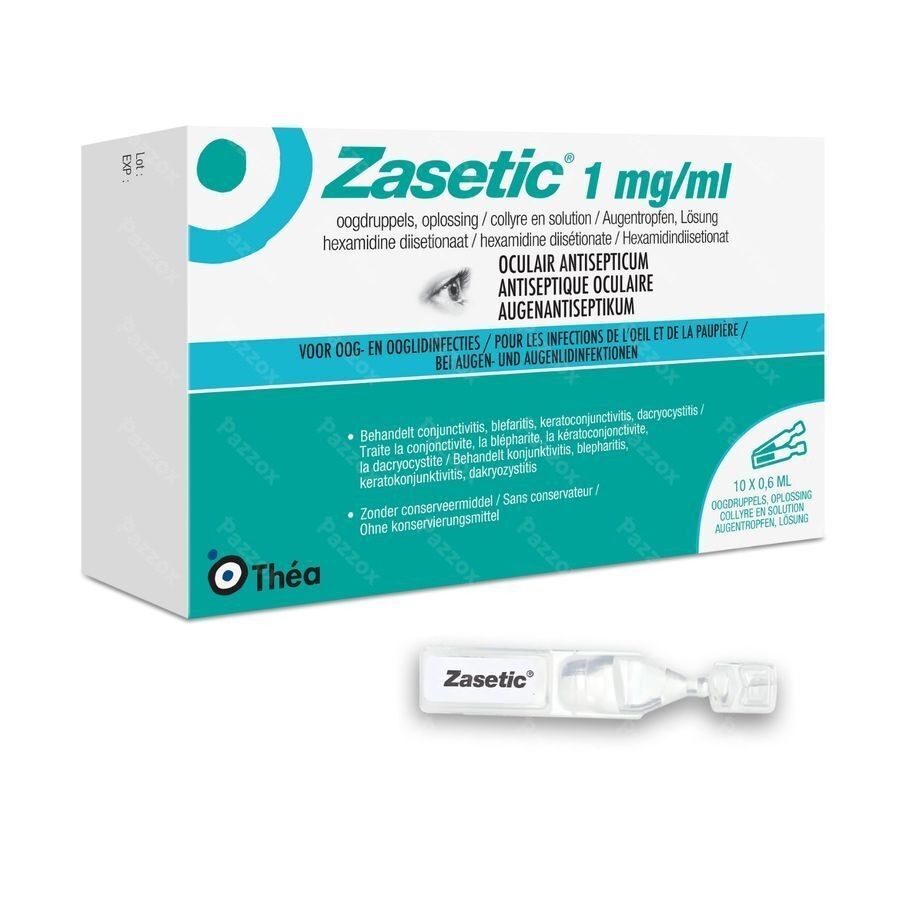 Zasetic 1mg/ml Opl Ud Oogdruppels 10x0,6ml