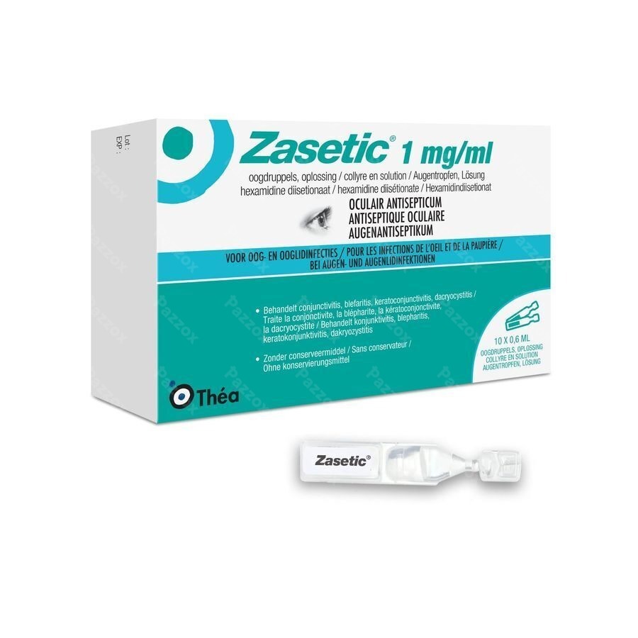 Zasetic 1mg/ml Opl Ud Oogdruppels 10x0,6ml