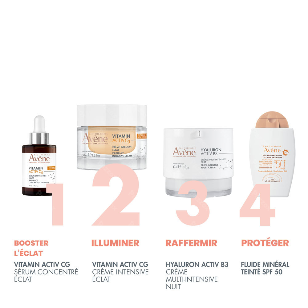 Avène Vitamine Activ Cg Crème intensive éclat anti-âge, Vitamine C optimisée  50ml