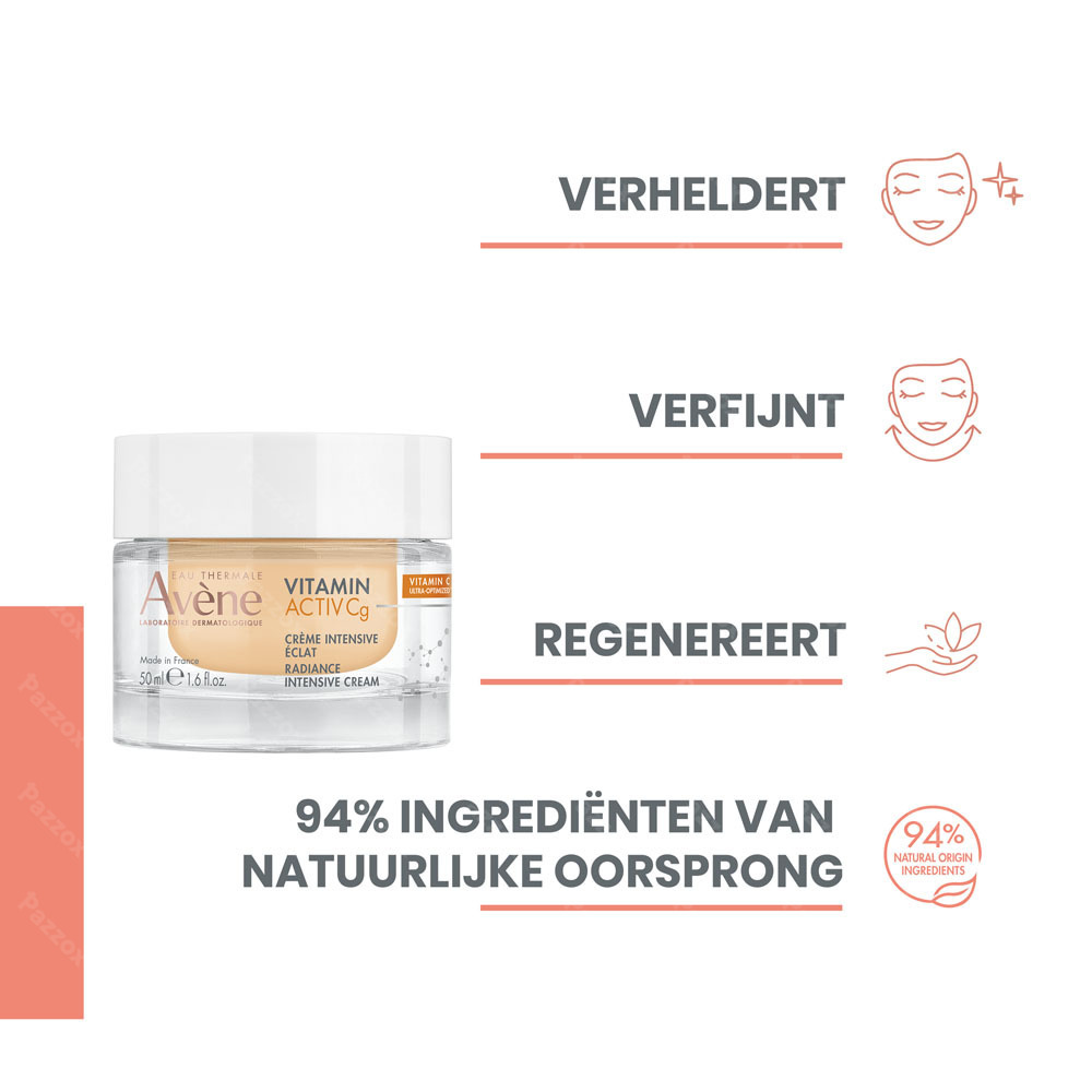 Avène Vitamine Activ Cg Crème intensief stralende teint anti-aging, geoptimaliseerde Vitamine C 50ml