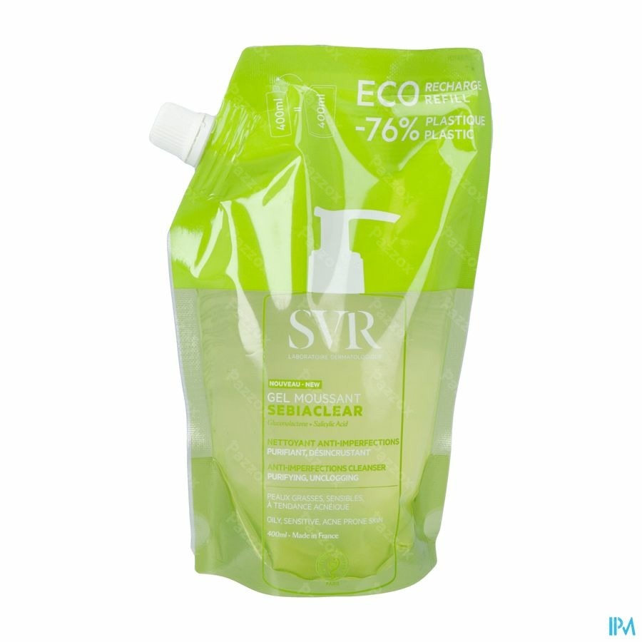 SVR Sebiaclear Schuimende Reinigingsgel Navulling 400ml