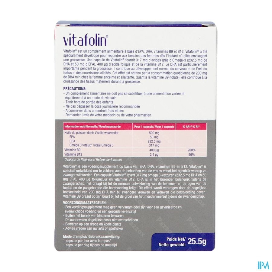 Vitafolin 30 Capsules