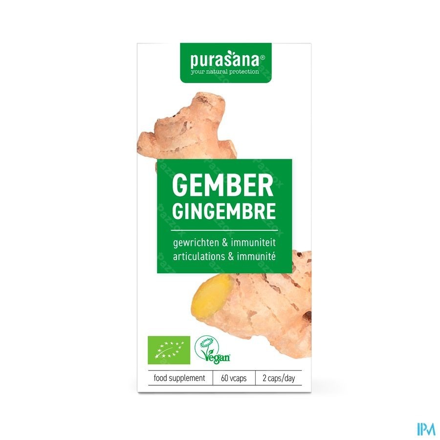 Purasana Vegan Gingembre V-Caps 60