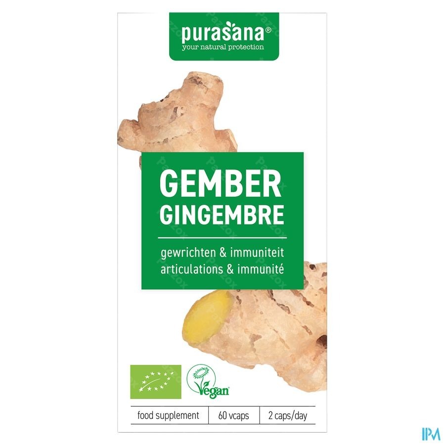 Purasana Vegan Gingembre V-Caps 60