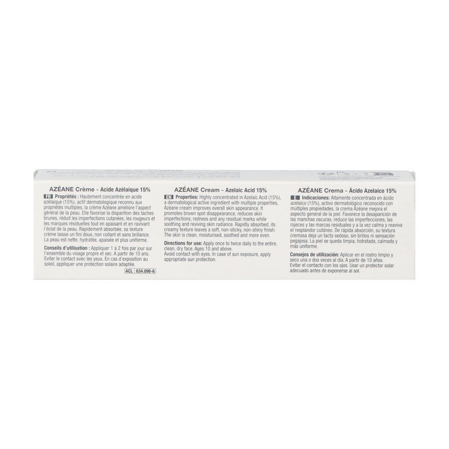 Azeane Creme Acide Azelaique 15% 30ml