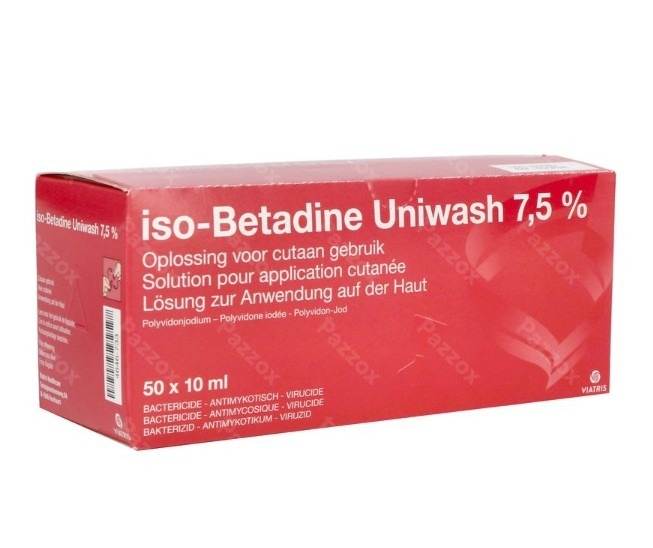 ISO BETADINE UNIWASH 7,5% 50X10 ML NF