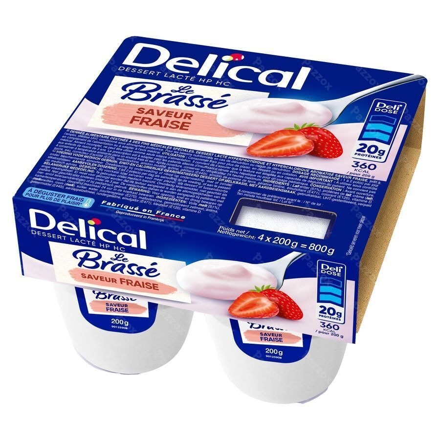 Delical Le Brasse Fraise 4x200g