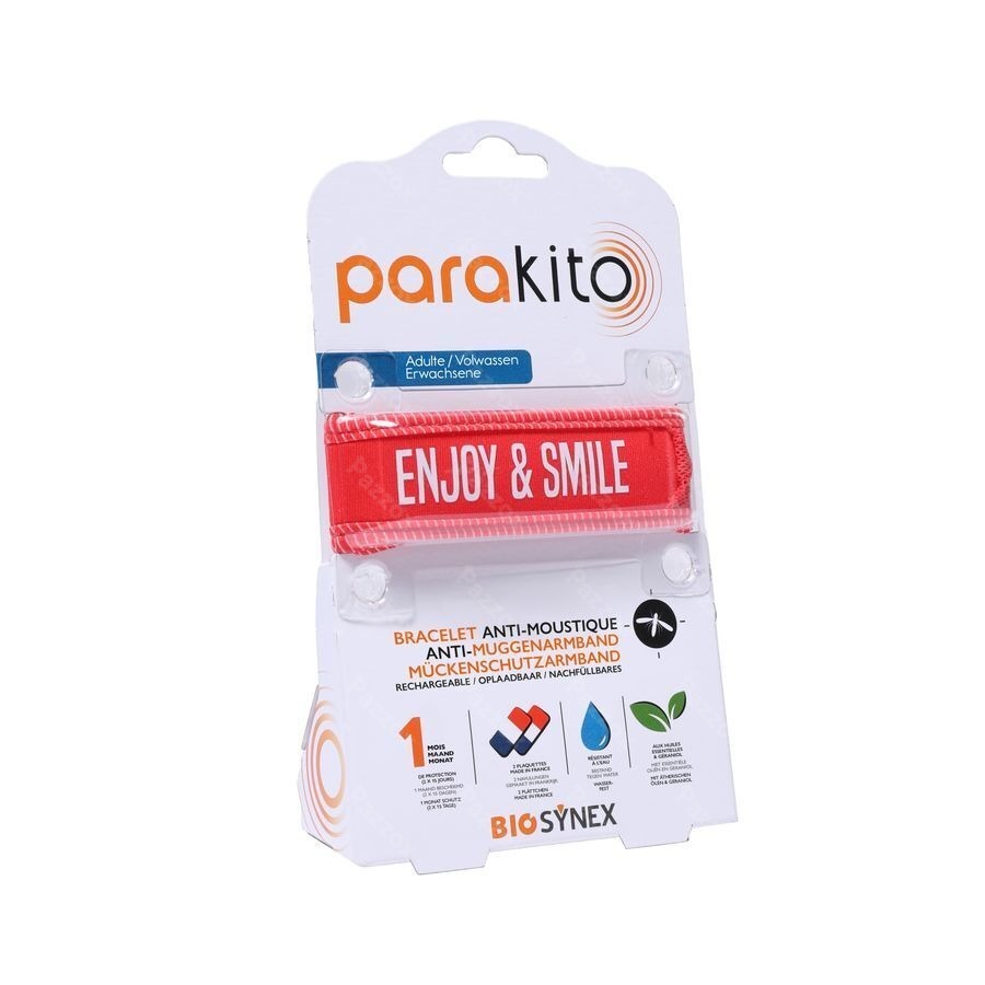 Para'kito Bracelet Adulte Good Vibes Rouge 1