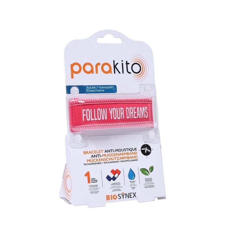 Para'kito Bracelet Adulte Good Vibes Fuschia 1
