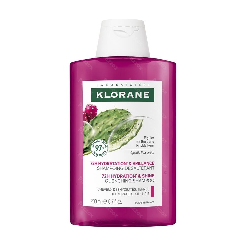 Klorane Hydratation & Brillance Shampoing Désaltérant - au Figuier de Barbarie 200 ml