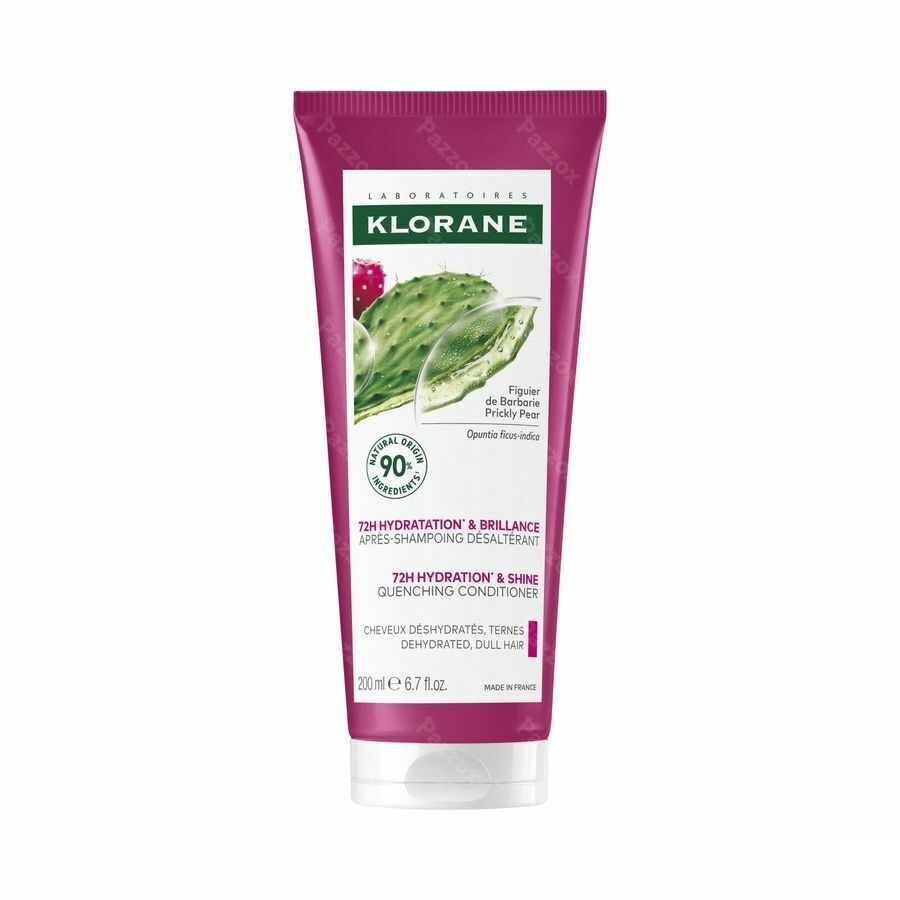 Klorane Hydratation & Brillance Après-shampoing Désaltérant - au Figuier de Barbarie 200 ml