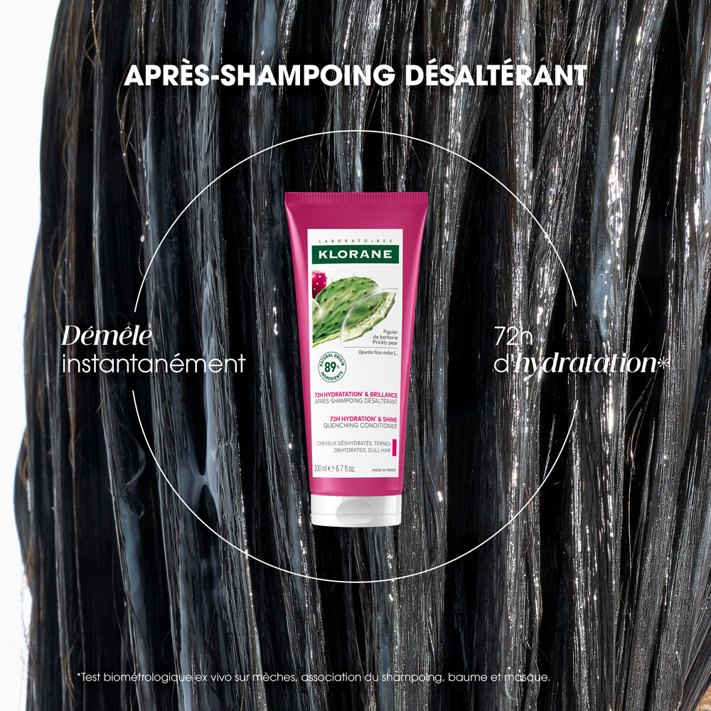 Klorane Hydratation & Brillance Après-shampoing Désaltérant - au Figuier de Barbarie 200 ml