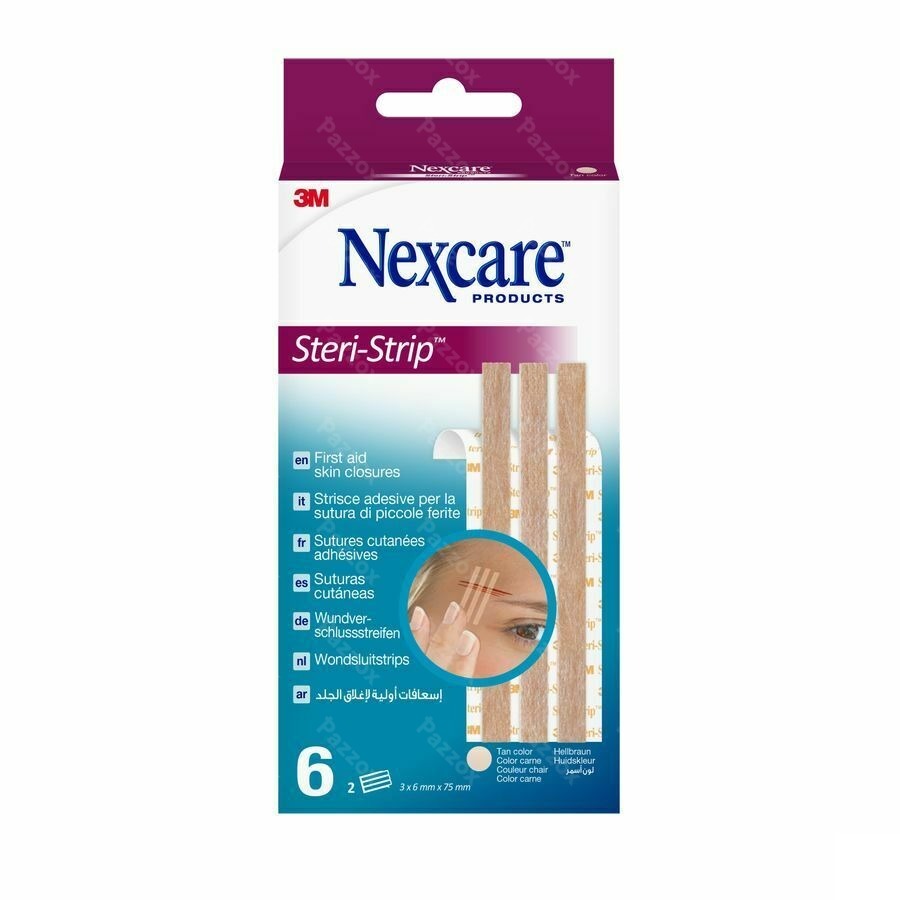 Nexcare 3m Steri-strip Sut.cut.ad.beige 6mmx75mm 6