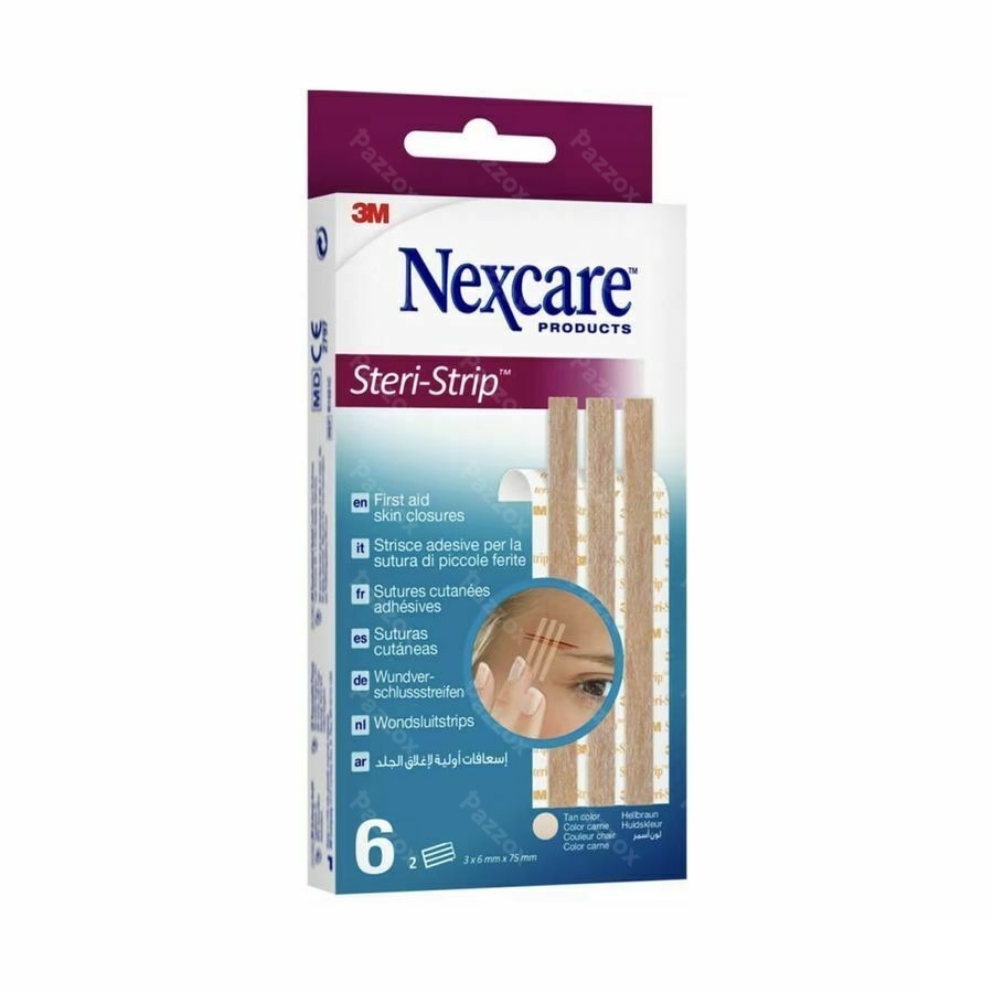 Nexcare 3m Steri-strip Sut.cut.ad.beige 6mmx75mm 6