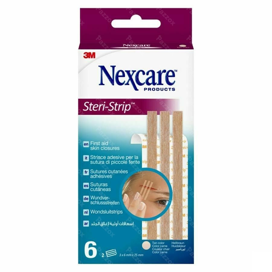 Nexcare 3m Steri-strip Sut.cut.ad.beige 6mmx75mm 6