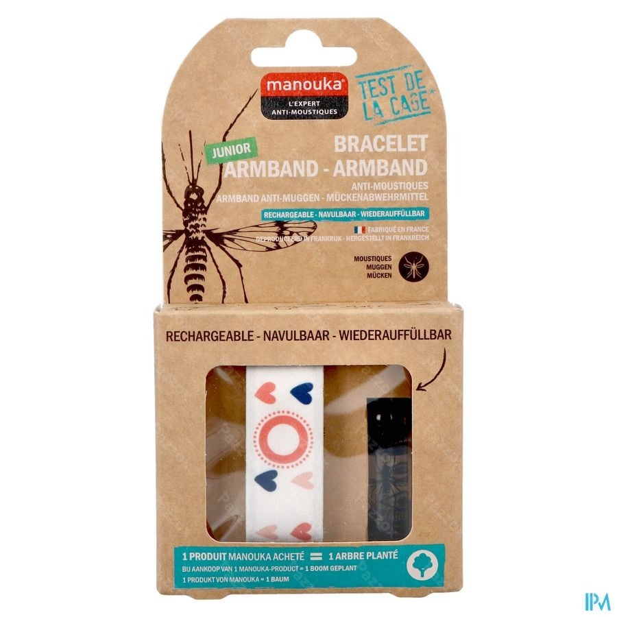 Manouka Bracelet Kids A/moustiques Coeur