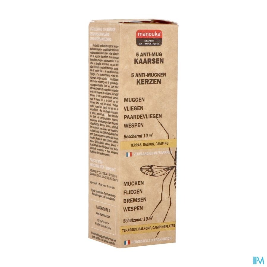 Manouka Anti-Muggen Kaars