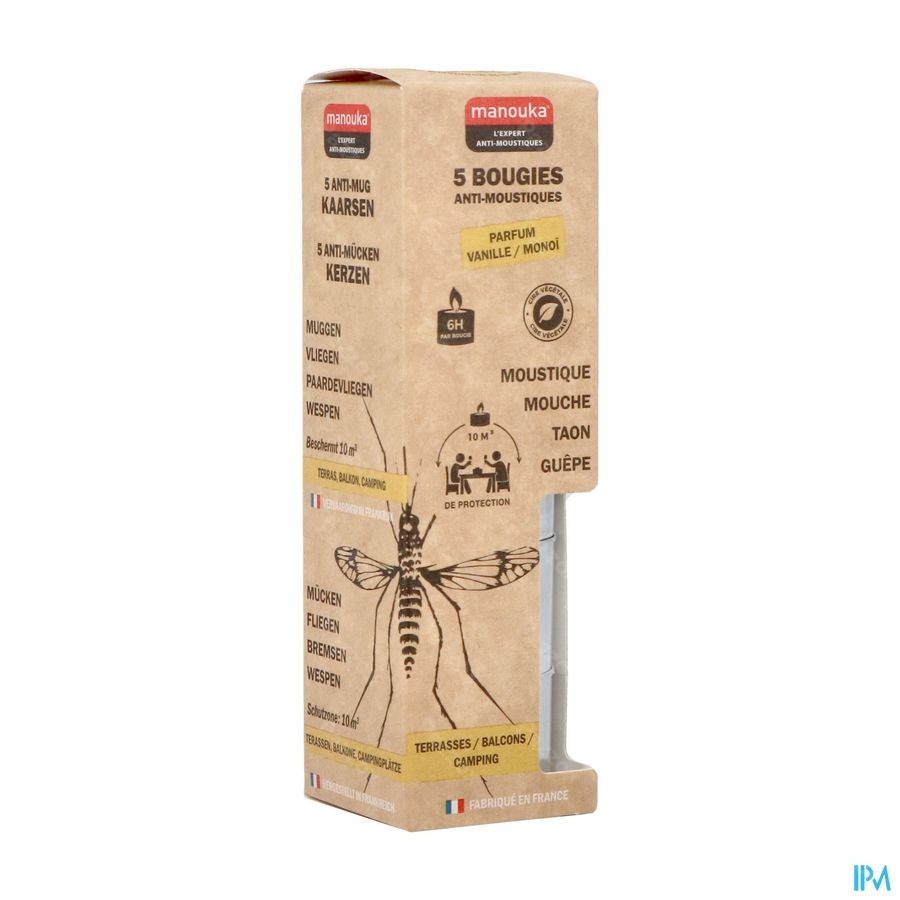 Manouka Bougie Anti-Moustiques