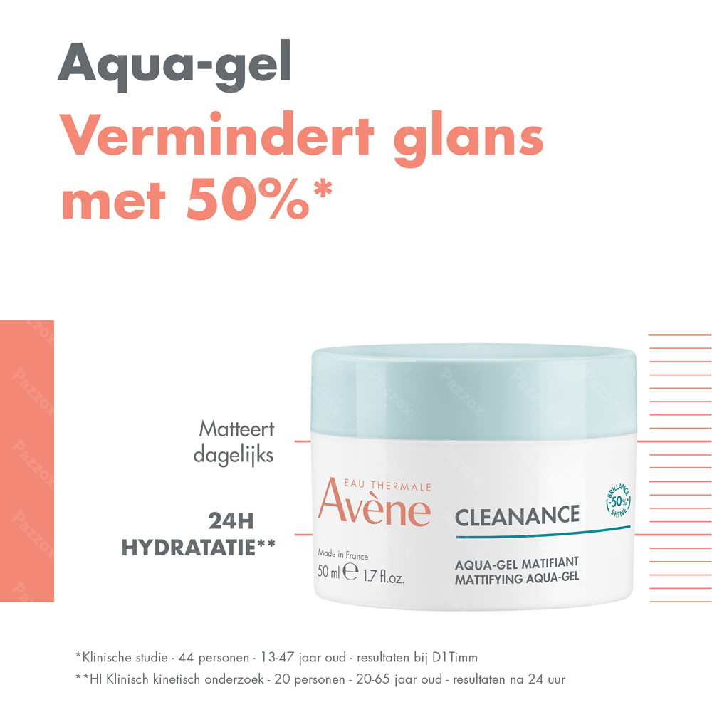 Avène Cleanance Matterende Aqua-Gel Vette huid 50ml