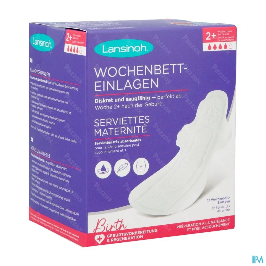 Lansinoh Maternite Post Accouchement +2s - Pazzox, pharmacie en ligne