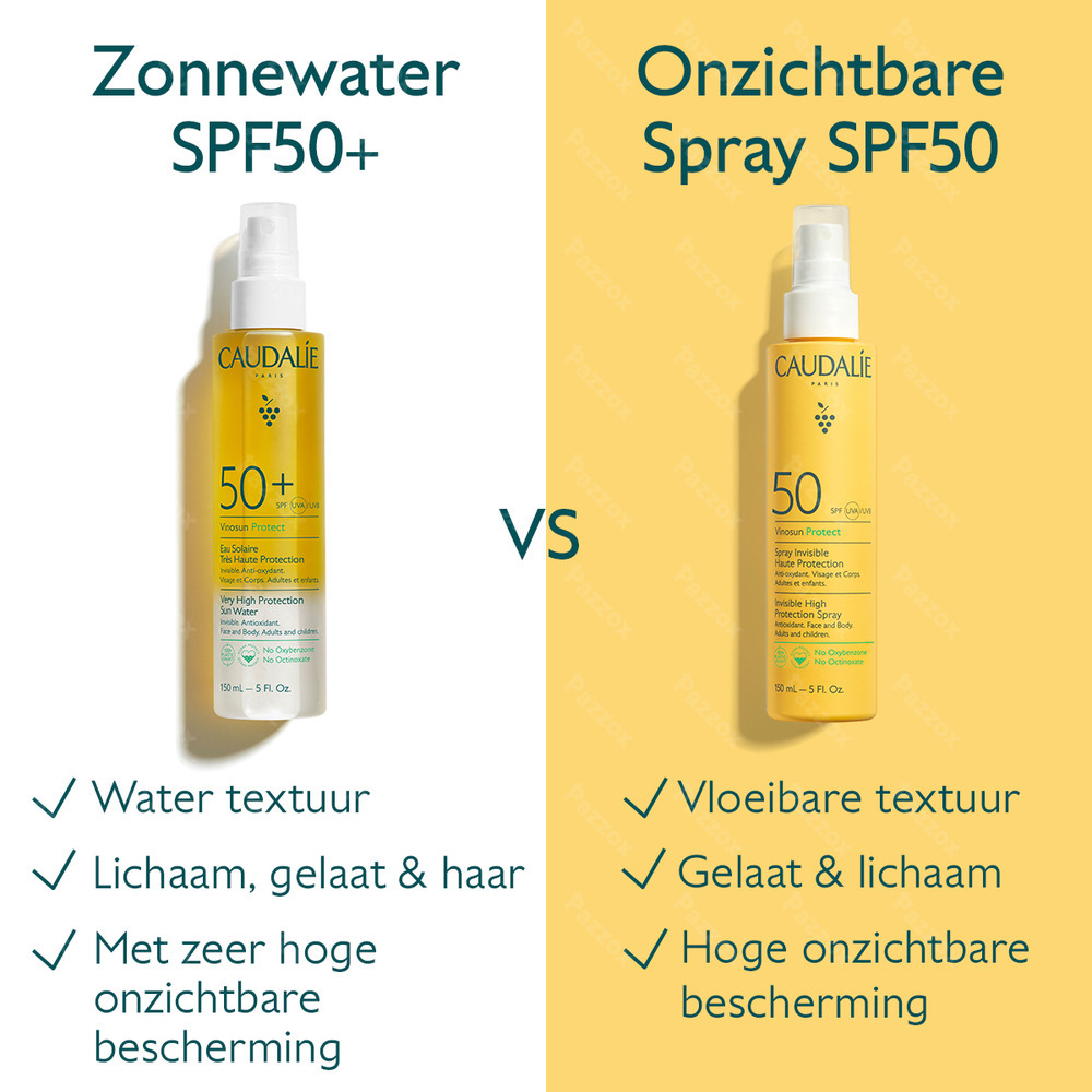 Caudalie Vinosun Onzichtbare Spray Hoge Bescherming SPF50 150ml