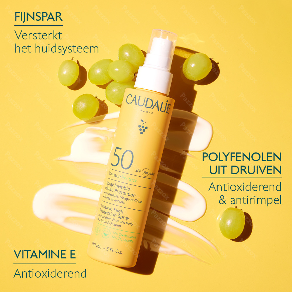 Caudalie Vinosun Onzichtbare Spray Hoge Bescherming SPF50 150ml