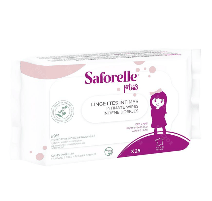 Saforelle Miss Lingettes Intimes 25 Pièces