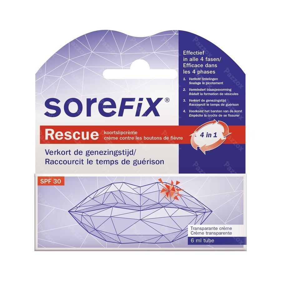 Sorefix Rescue Oplossing Koortsblaasjes Tube 6ml