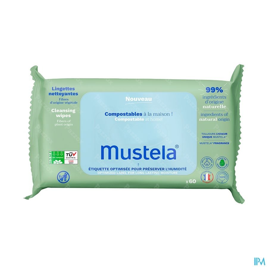 Mustela Reinigende Doekjes Met Parfum 60 Stuks
