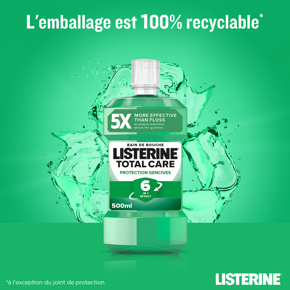 Listerine Total Care Protection Gencives 500ml Nf