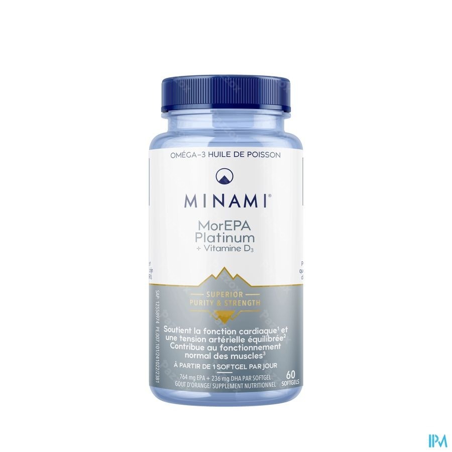Minami Morepa Platinum + Vitamine D3 60 Capsules
