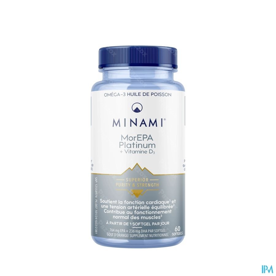 Minami Morepa Platinum + Vitamine D3 60 Capsules