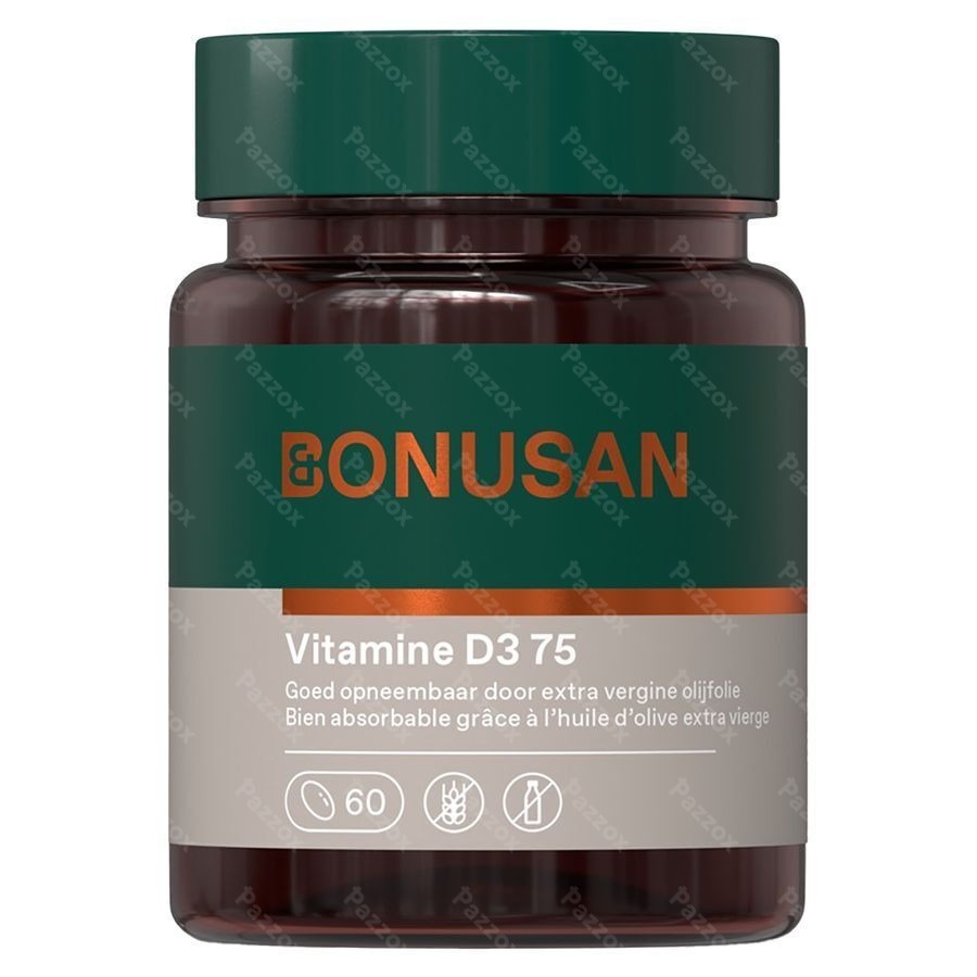 Bonusan Vitamine D3 75mcg/3000 60 Softcaps