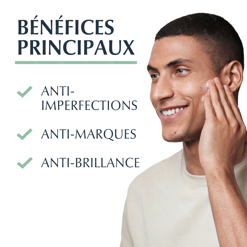 Eucerin DermoPure Gel Nettoyant Triple Action Marques Post-Acné Peau à Imperfections 150ml
