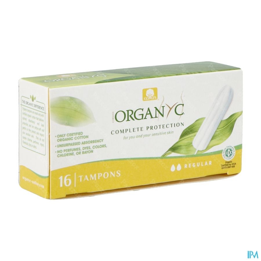Organyc Tampon Regular Bio Katoen 16