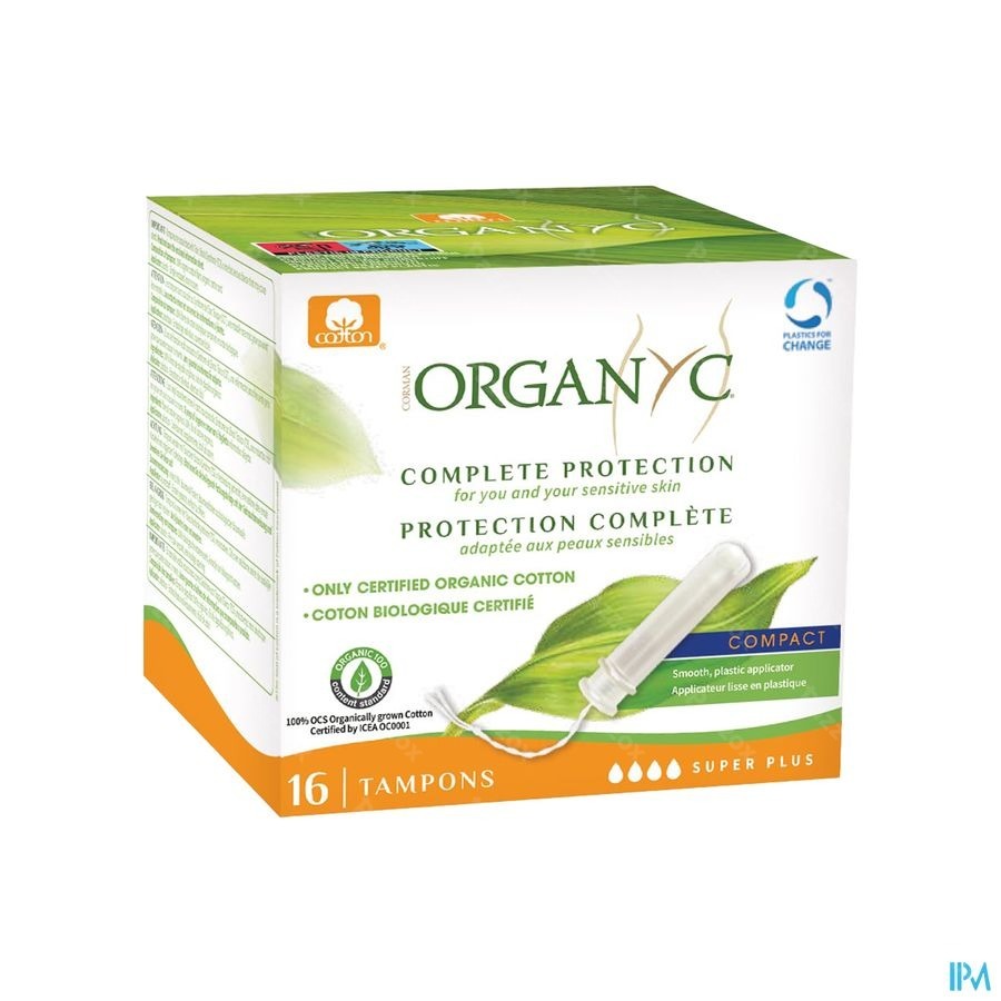 Organyc Tampon Compact Super Plus Bio Katoen 16