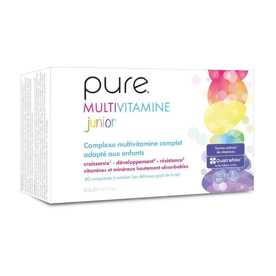 Pure Multivitamine Junior 60 Comprimés à Croquer 