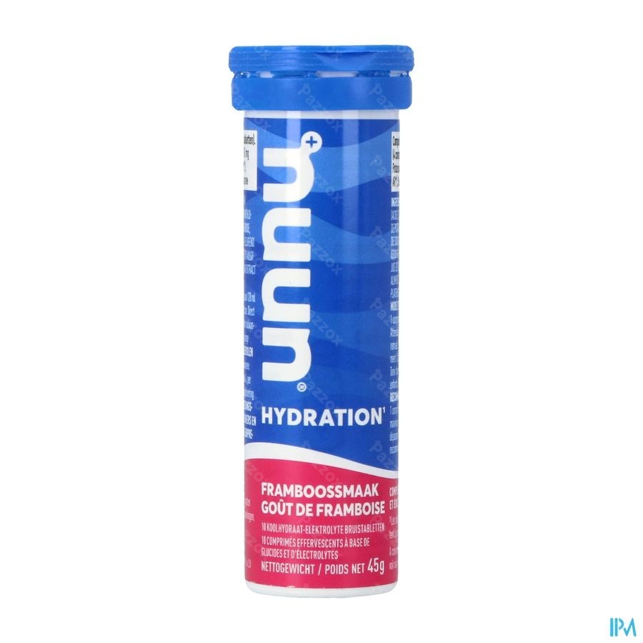 Nuun Hydratation Gout Framboise 10 Comprimés Effervescents