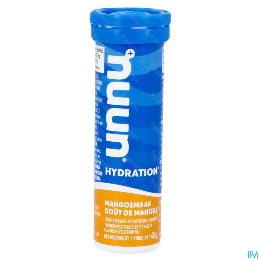 Nuun Hydratation Gout Mangue Comprimés Effervescents 10