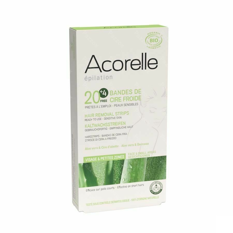 Acorelle Haarsstrips Gezicht 2x12