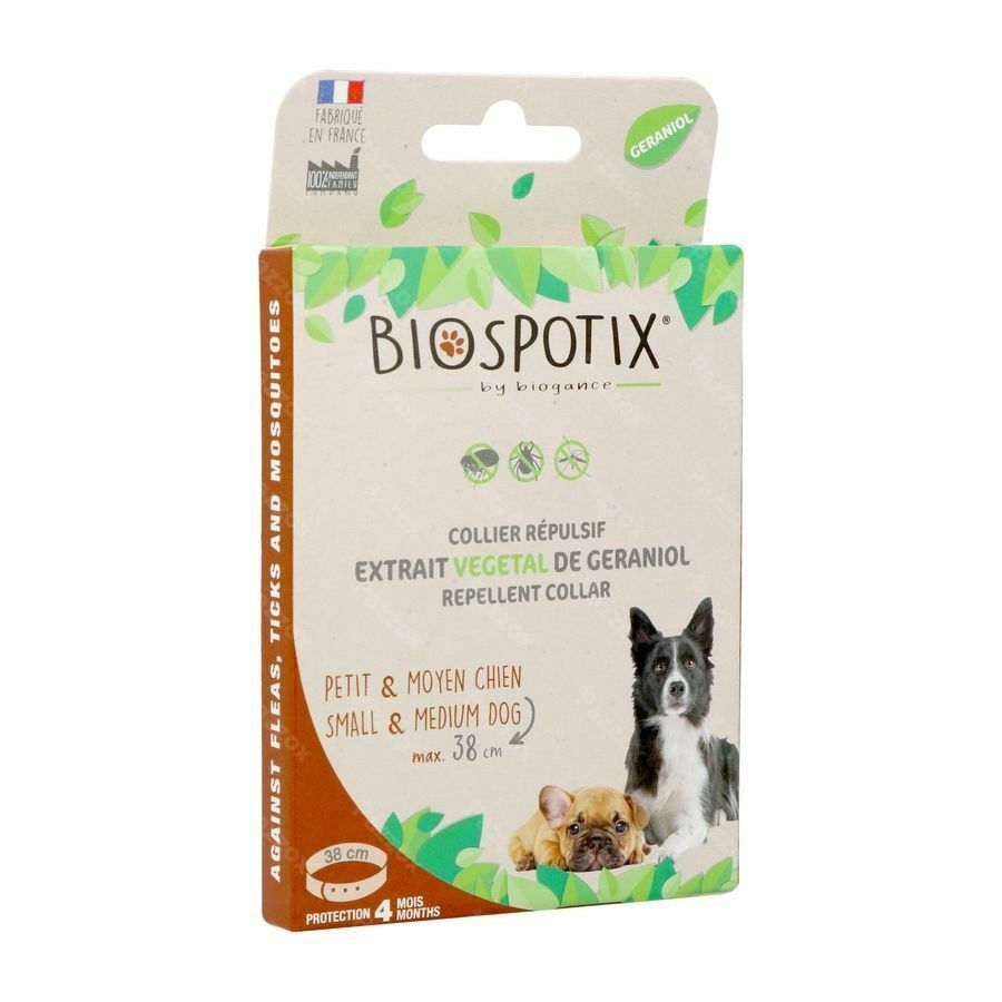 Biospotix Halsband Repulsief Puppy-hond S-m 38cm