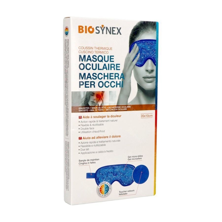 Biosynex Coussin Thermique Masque Oculaire 20x10cm