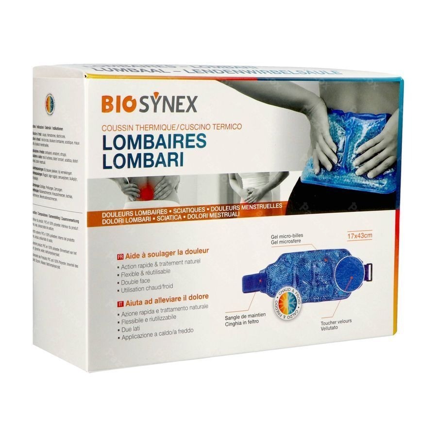Biosynex Coussin Thermique Lombaires 17x43cm